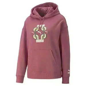 NEW! Puma Women's XL Classics 70s Fleece Hoodie Sweatshirt